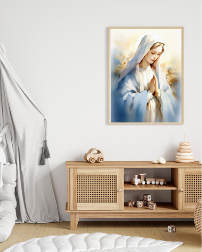 Our Lady's Gentle Prayer Canvas