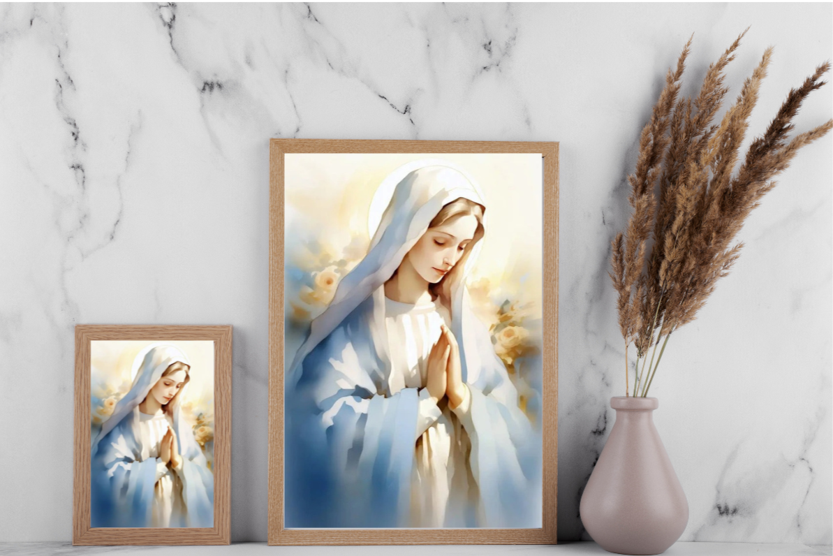 Our Lady's Gentle Prayer Canvas