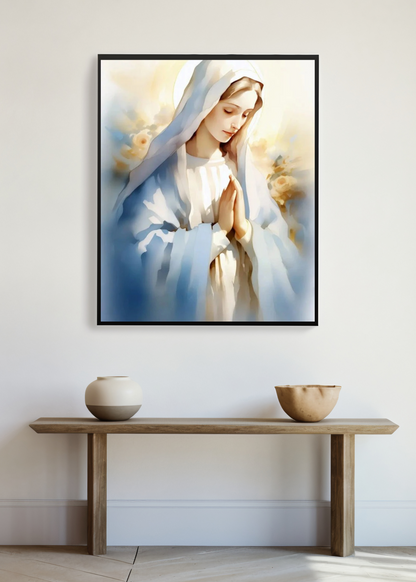 Our Lady's Gentle Prayer Canvas